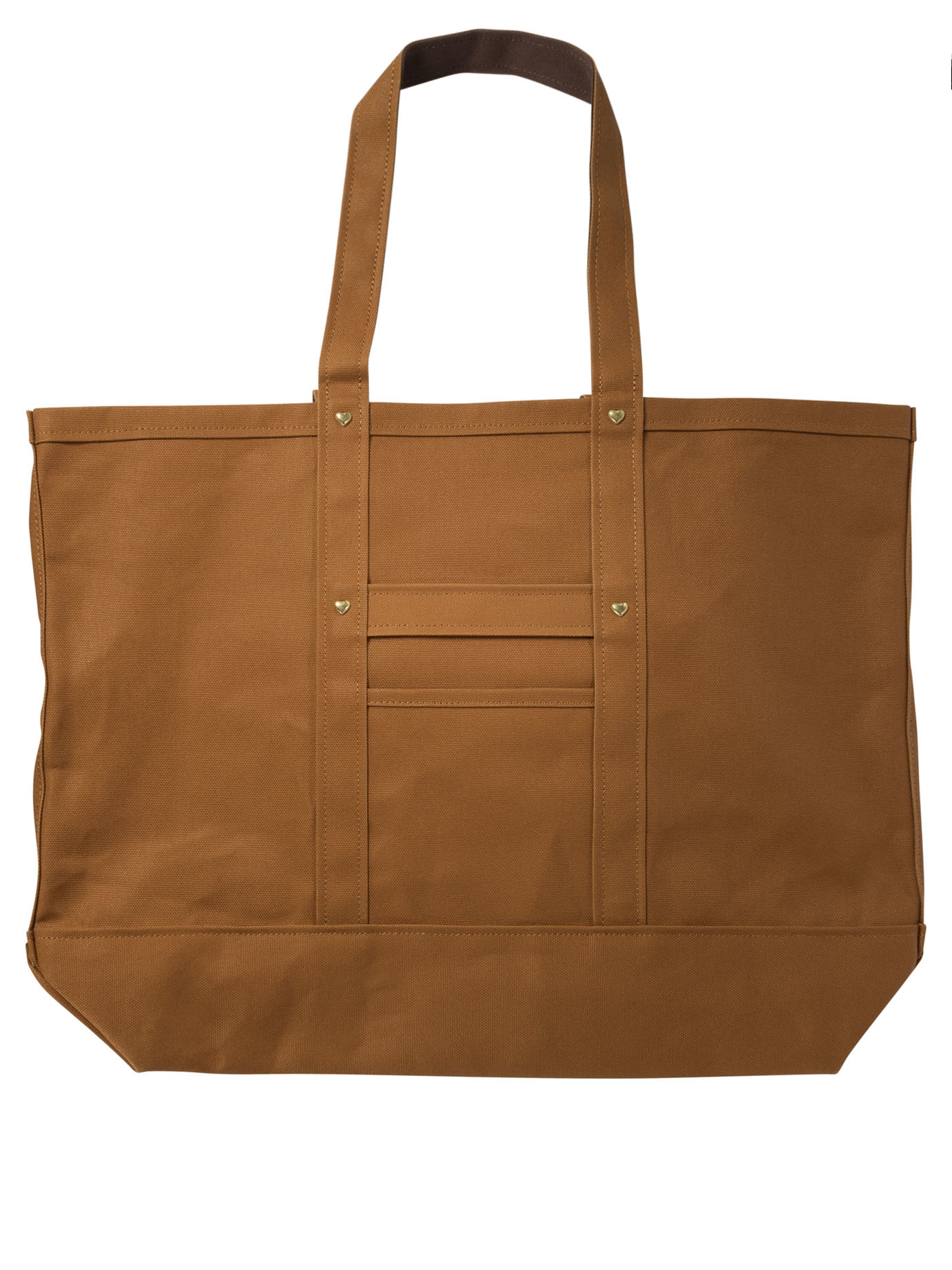 HUMAN MADE Brown Duck Canvas tote bag